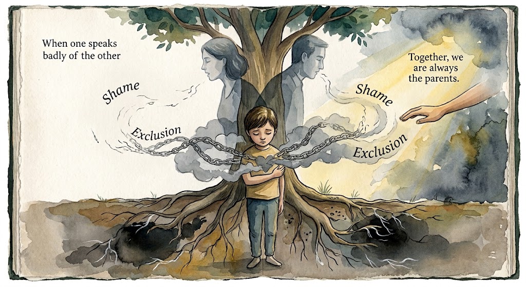 Dear Mother – When you speak badly of Father, you shame me; Dear Father – When you speak badly of Mother, you shame me